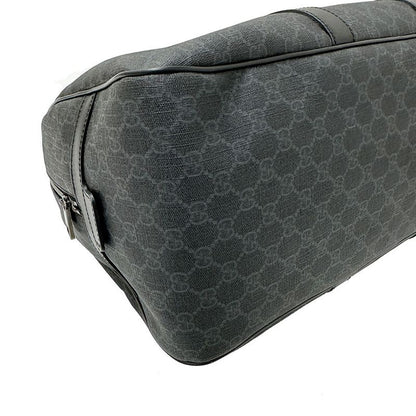 Gucci Bag Men's Brand GG Supreme Boston Bag GG Supreme Canvas Black 322066