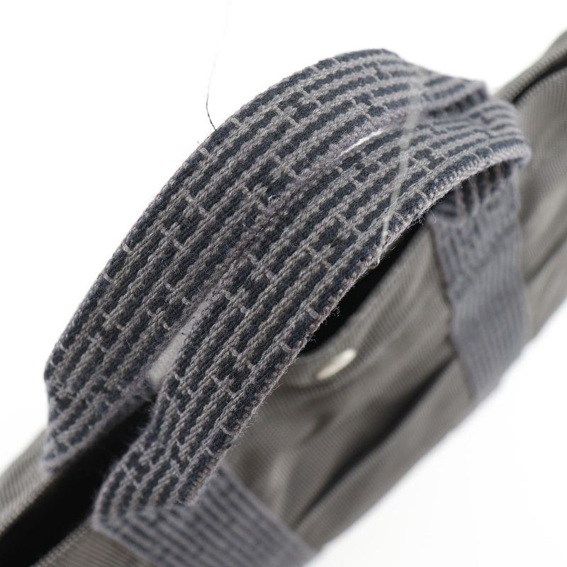 Hermes Yale Line MM Nylon Canvas Gray Unisex Tote Bag