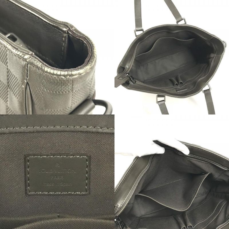 Louis Vuitton Handbag Tadao PM N41270 Damier Infini Leather Meteor Brown