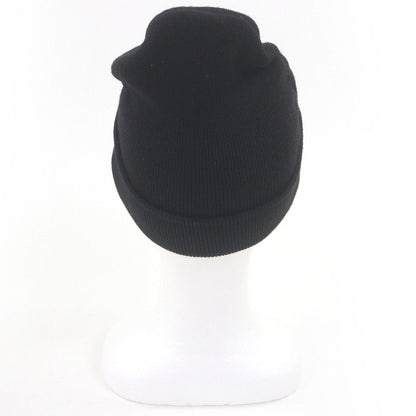 Gucci Logoworkman Beanie Knit Cap Hat Black Sweater — view 3