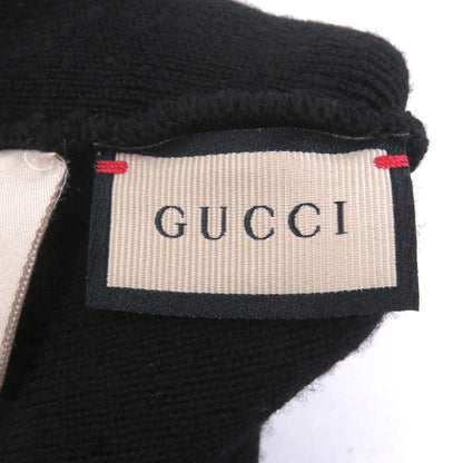 Gucci Logoworkman Beanie Knit Cap Hat Black Sweater — view 6