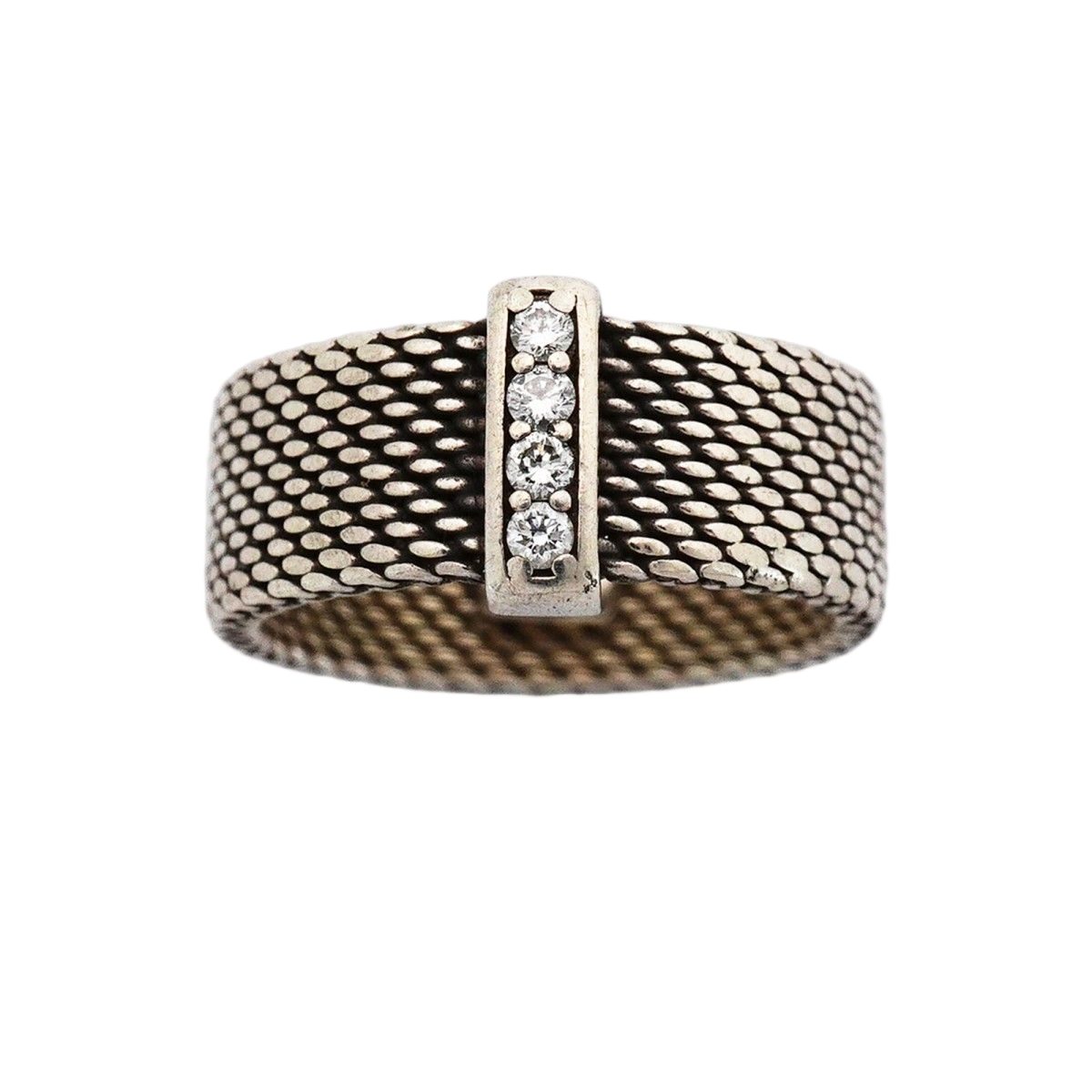 Tiffany & Co Ring Somerset 925 Sterling Silver Diamond — view 2