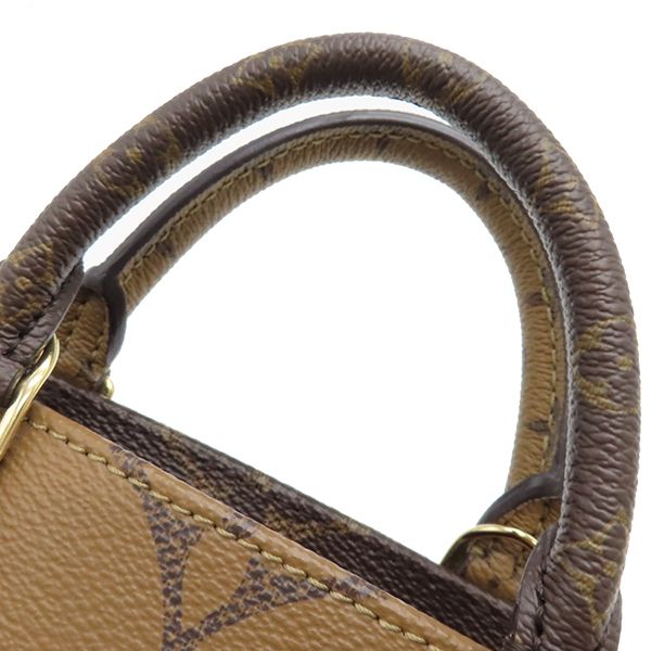 Louis Vuitton 2way Bag on the Go BB Monogram Canvas Monogram Reverse Canvas