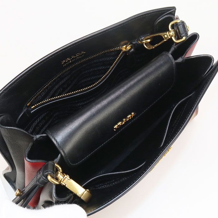 Prada Shoulder Bag Bibliotheque Pr85564 Shoulder Bag Leather Shoulder Bag Ladies