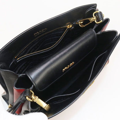 Prada Shoulder Bag Bibliotheque Pr85564 Shoulder Bag Leather Shoulder Bag Ladies
