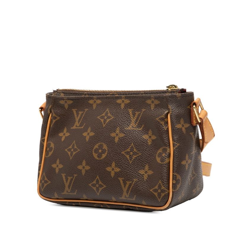 Louis Vuitton Monogram Vivacite PM Crossbody Shoulder Bag M51165 Brown PVC