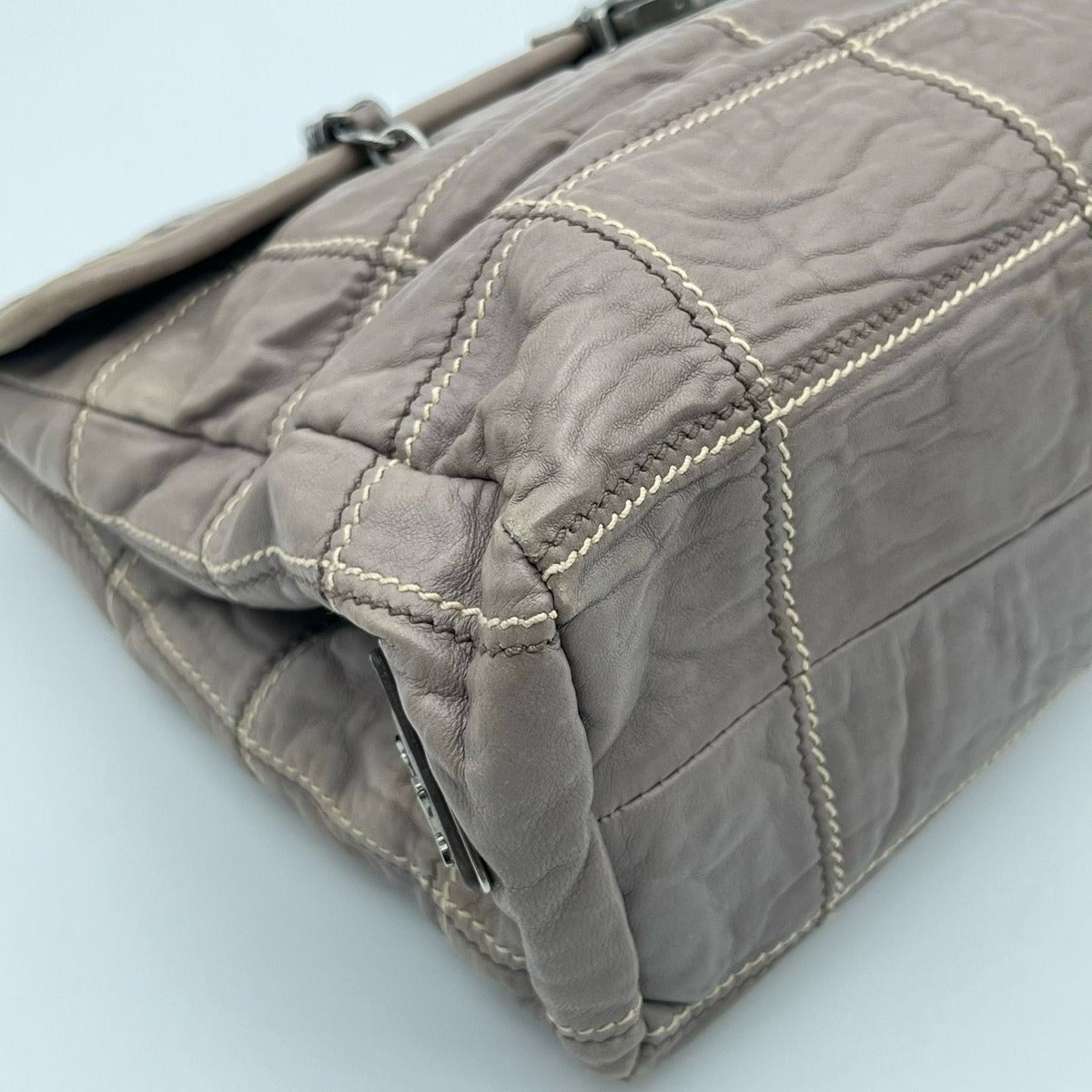 Prada Chain Shoulder Bag Leather Galante — view 6