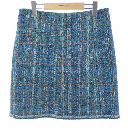 Chanel Skirt Green 38 Glittery Feel