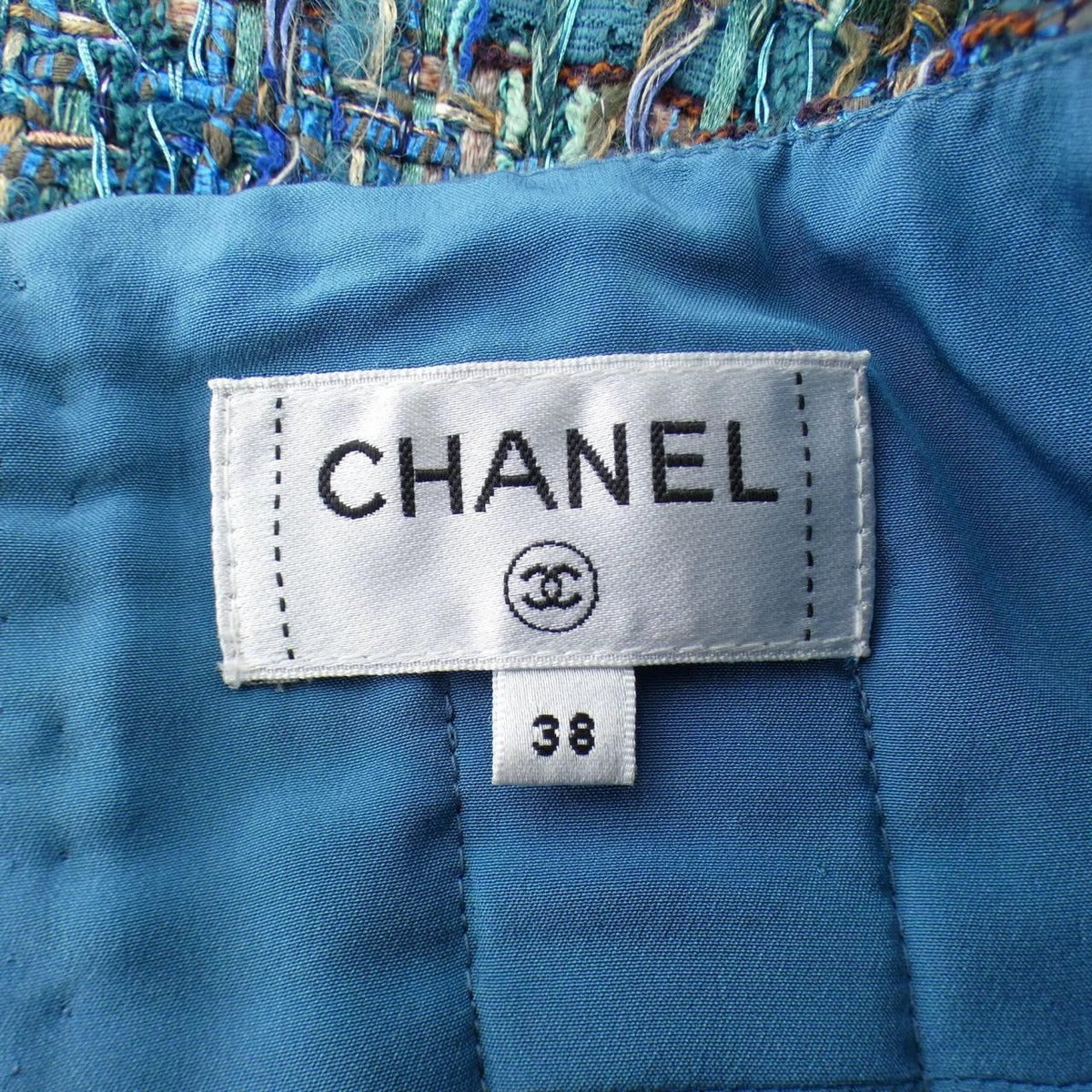 Chanel Skirt Green 38 Glittery Feel — view 4