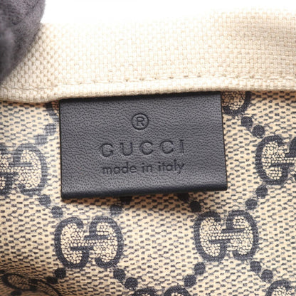 Gucci Tote Print Natural Navy Canvas Leather Large Ivory — view 4