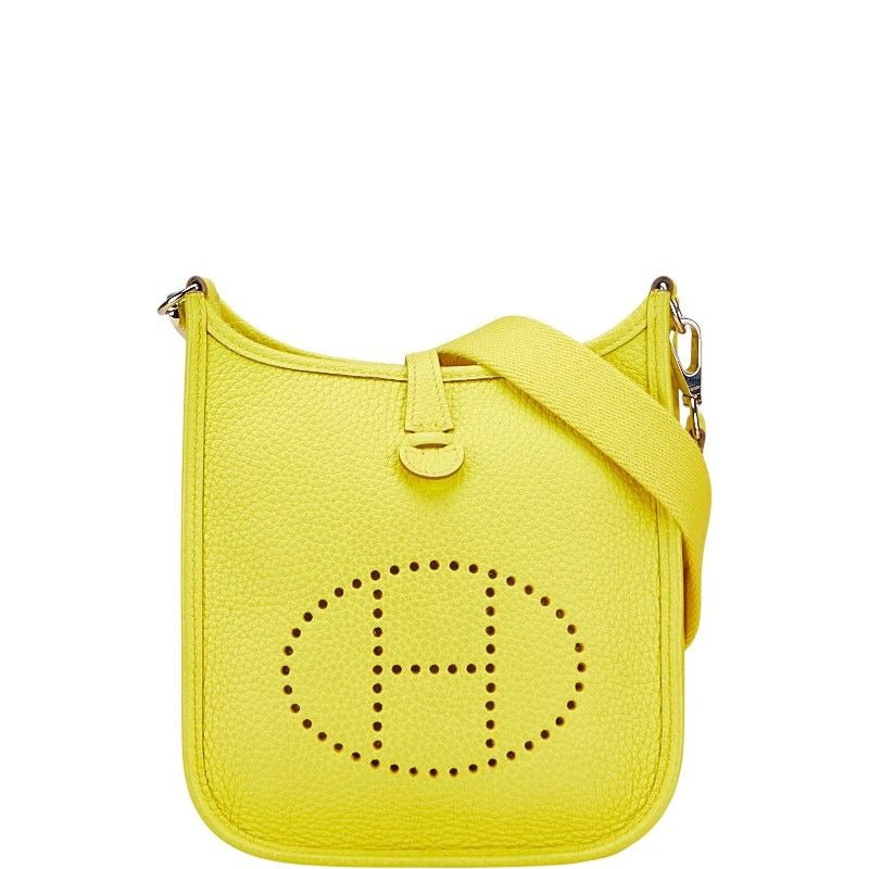 Hermes Evelyne TPM Lime Silver Hardware Taurillon Clemence