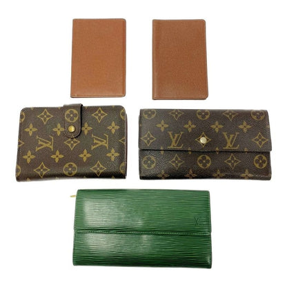Louis Vuitton Monogram Wallet 5-Piece Set Brown Long