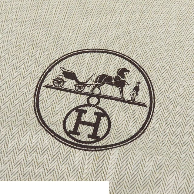 Hermes Fred Stitch Bucket Hat Beige Cotton 59 Hat — view 8