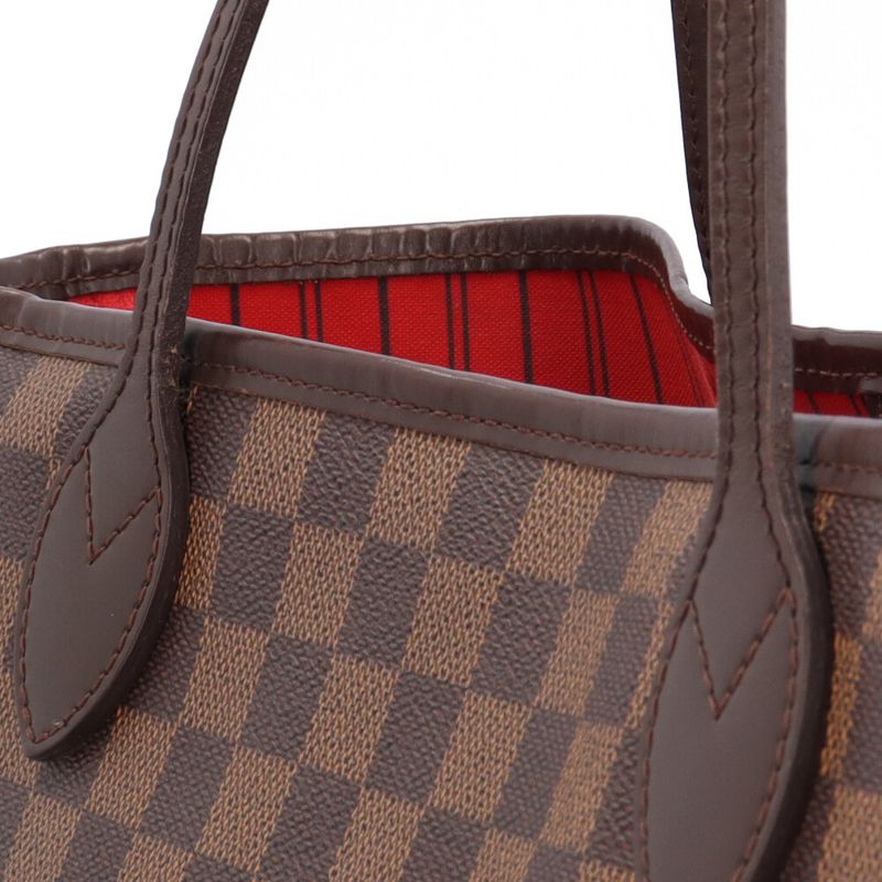 Louis Vuitton Neverfull MM Damier Tote Bag Damier Canvas N51105 Brown Ladies