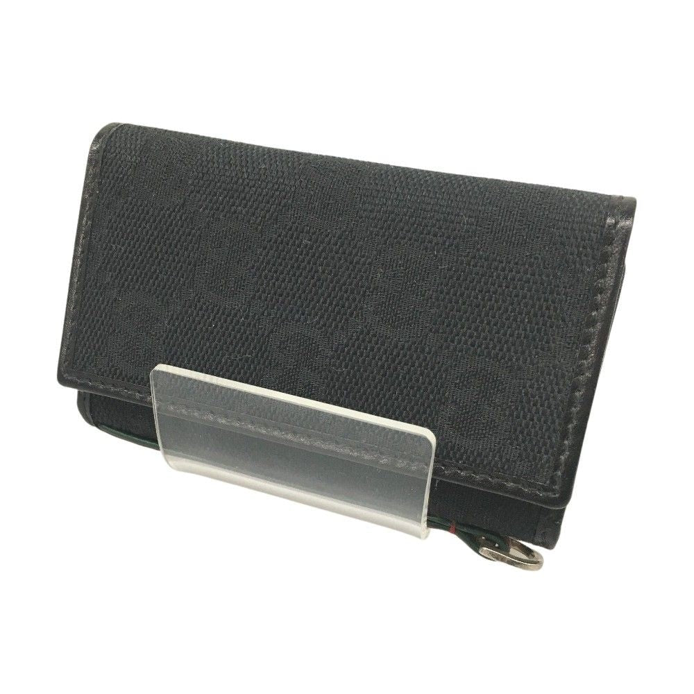 Gucci GG Canvas Key Case 6 Rows Black