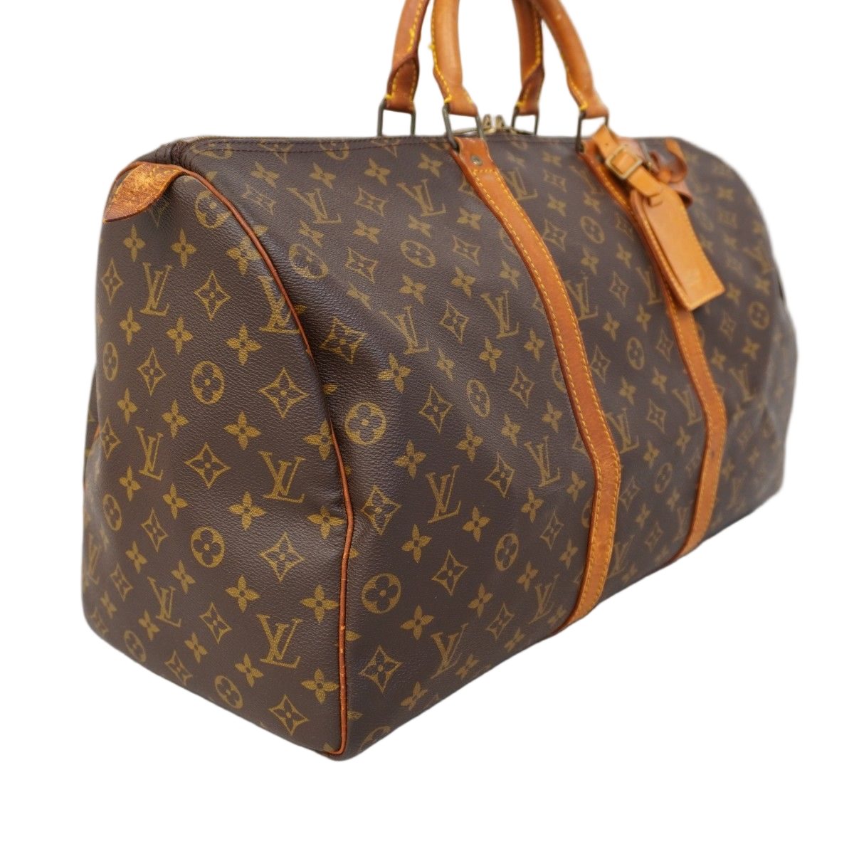 Louis Vuitton Boston Bag Monogram Keepall 50 Brown — view 2