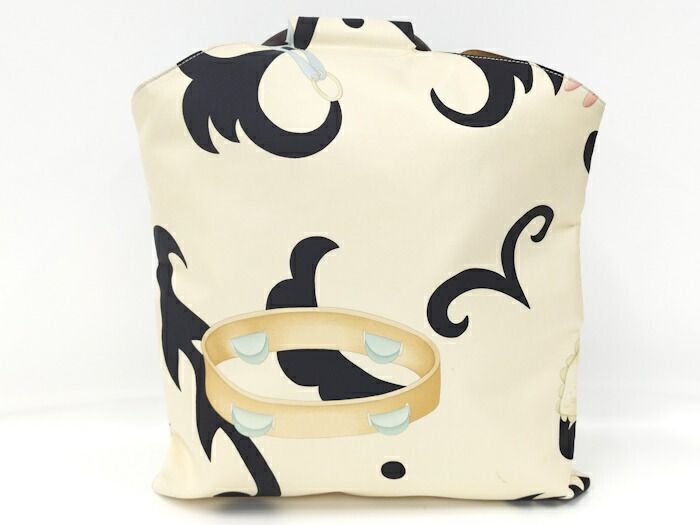 Bvlgari Handbag Canvas Cream