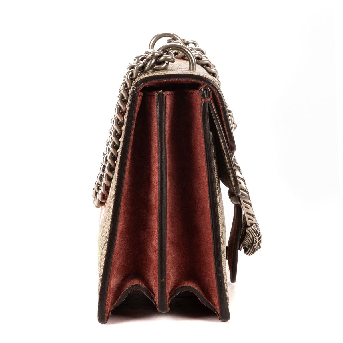 Gucci Blooms Dionysus Beige Burgundy Supreme Canvas Jacket — view 4