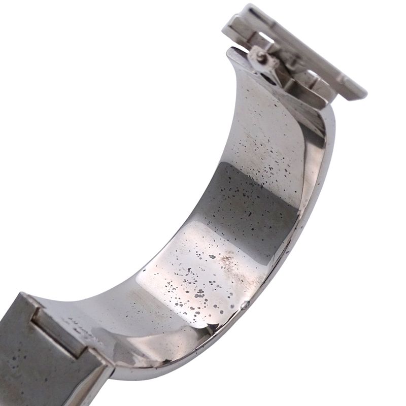 Hermes Bangle Women's Brand Click Classic H GP Silver Red Classy Fashionable E