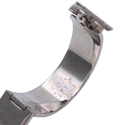 Hermes Bangle Women's Brand Click Classic H GP Silver Red Classy Fashionable E