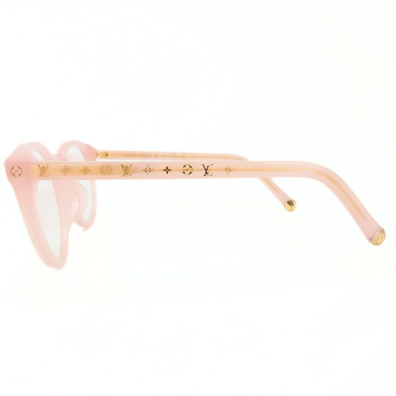 Louis Vuitton Sunglasses Z2003e Monogram Plastic Milky Pink Silver Hardware