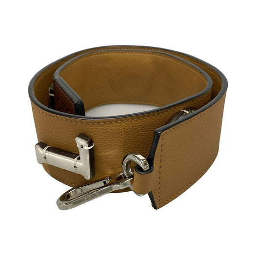 Loewe Shoulder Strap Logo Light Brown Multi Leather Handbag