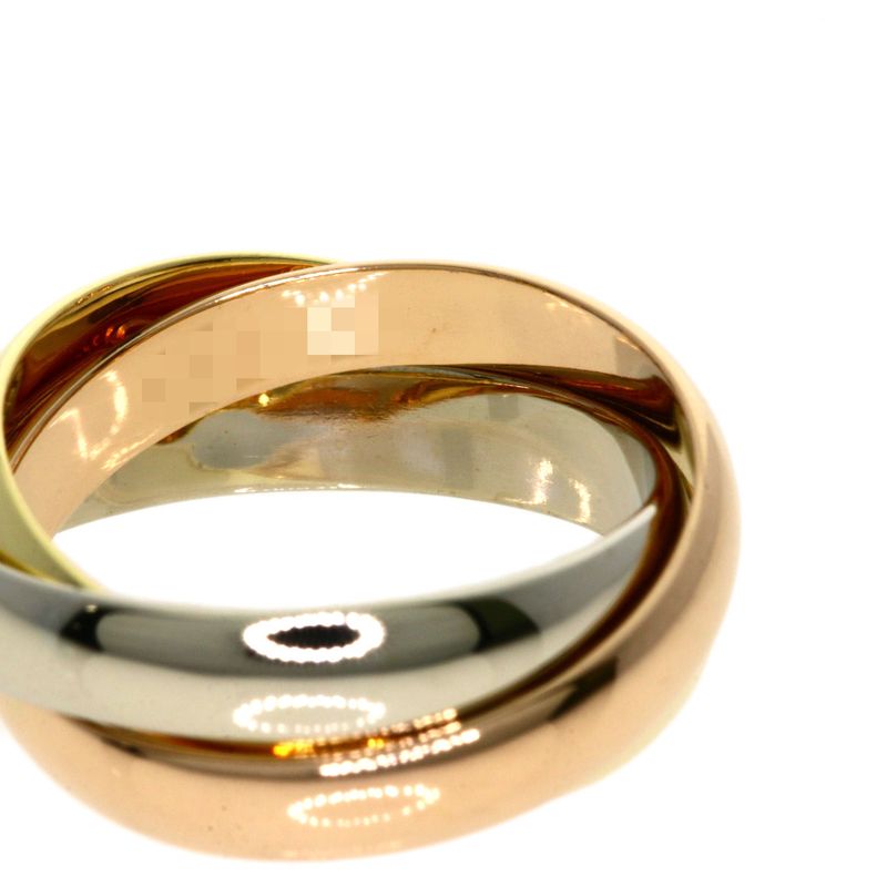 Cartier Trinity #48 Ring 18K Yellow Gold 18K White Gold 18K Pink Gold Ladies
