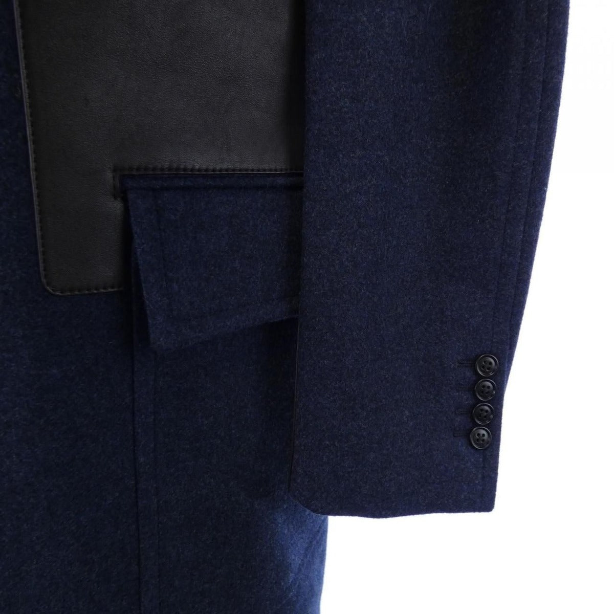Hermes Coat Cashmere Navy — view 6