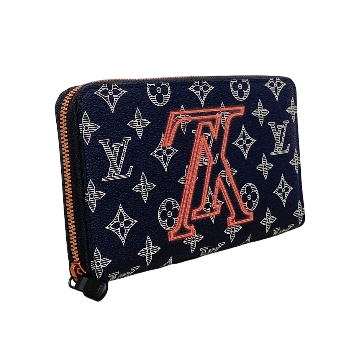 Louis Vuitton Wallet Monogram Ink Upside Down Zippy Organizer NM Navy — view 2