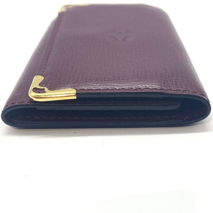 Cartier Key Case 6 Bridges L3000156 Must Line Leather Red Hardware Gold