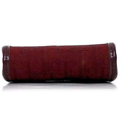 Christian Dior Wallet With Clasp Bordeaux Trotter Excellent Condition Jacquard