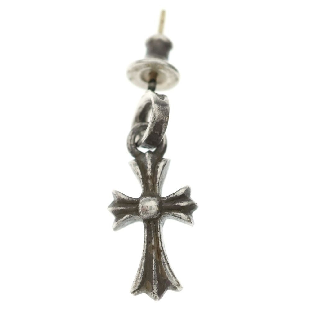 Chrome Hearts Bby Pprchn Baby Fat Cross Drop Earrings Silver
