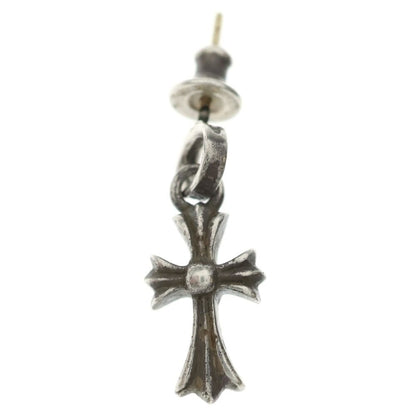 Chrome Hearts Bby Pprchn Baby Fat Cross Drop Earrings Silver