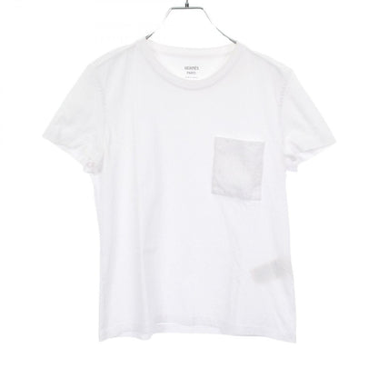 Hermes Top Mosaic Embroidery Cotton T-Shirt