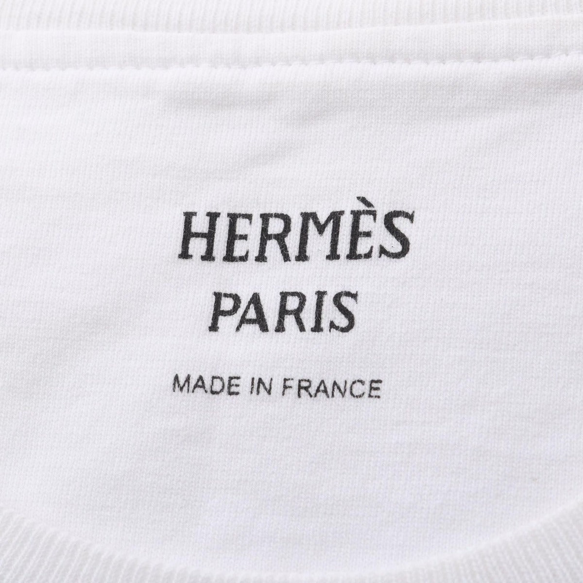 Hermes Top Mosaic Embroidery Cotton T-Shirt — view 3