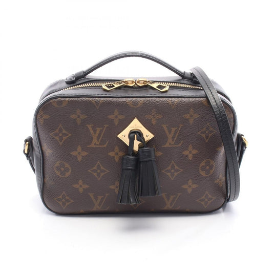 Louis Vuitton Shoulder Bag Saintonge Noir Black Canvas Leather