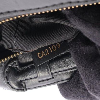 Louis Vuitton Shoulder Bag Saintonge Noir Black Canvas Leather — view 5