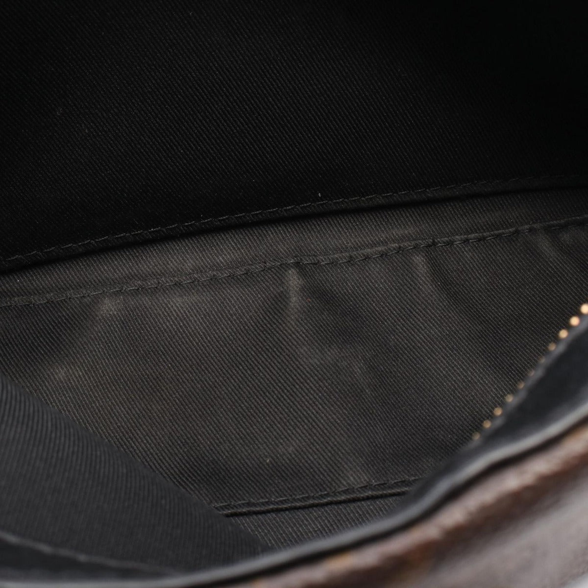 Louis Vuitton Shoulder Bag Saintonge Noir Black Canvas Leather — view 6