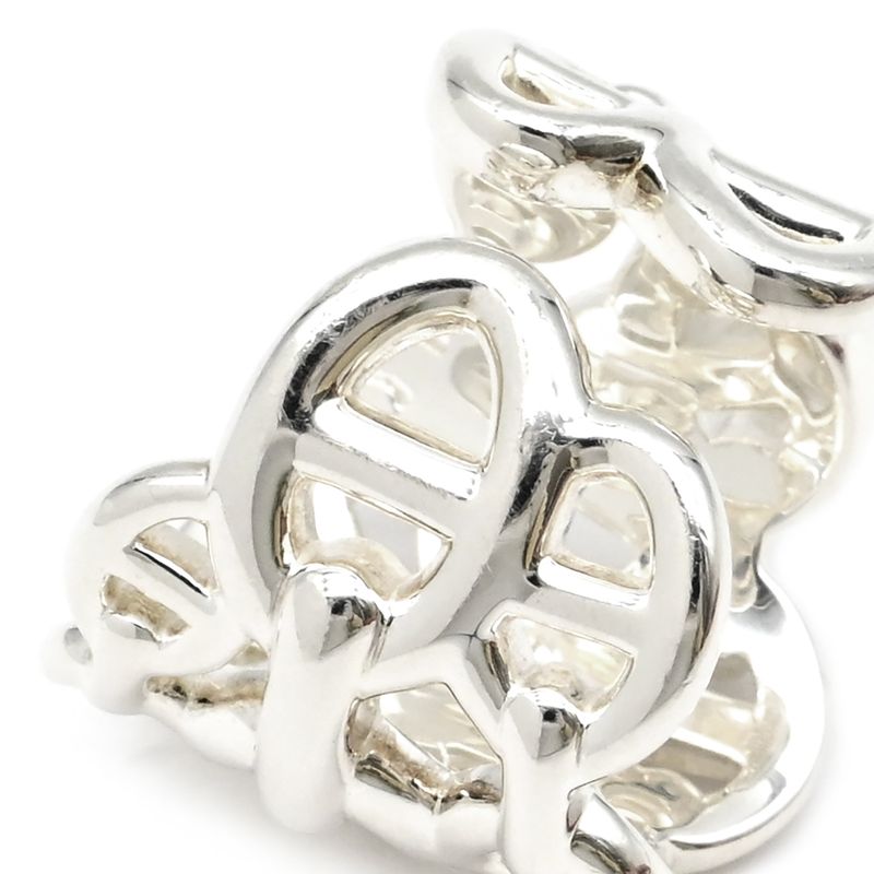 Hermes Ring Chaine D'ancre Anchene GM Silver 925 Silver #48 (Jp8) Accessories