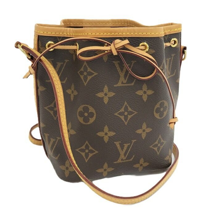 Louis Vuitton Nano Noe Shoulder Bag Draw String Monogram