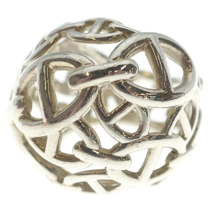 Hermes Enchainee TGM Chaine D'ancre Ring Silver