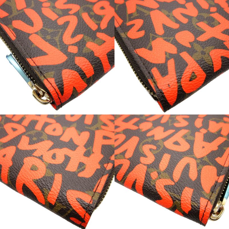 Louis Vuitton M93711 Monogram Graffiti Zippy Wallet Orange 0081 Louis Vuitton