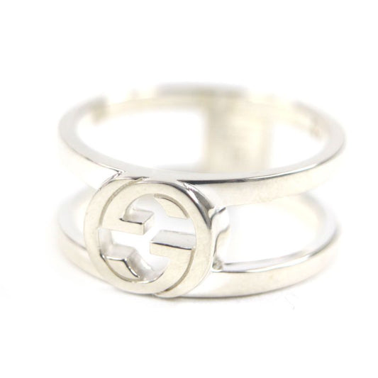  Gucci 797031 Interlocking G Wide Ring Ag925 Current Item Rings Silver 18 Size