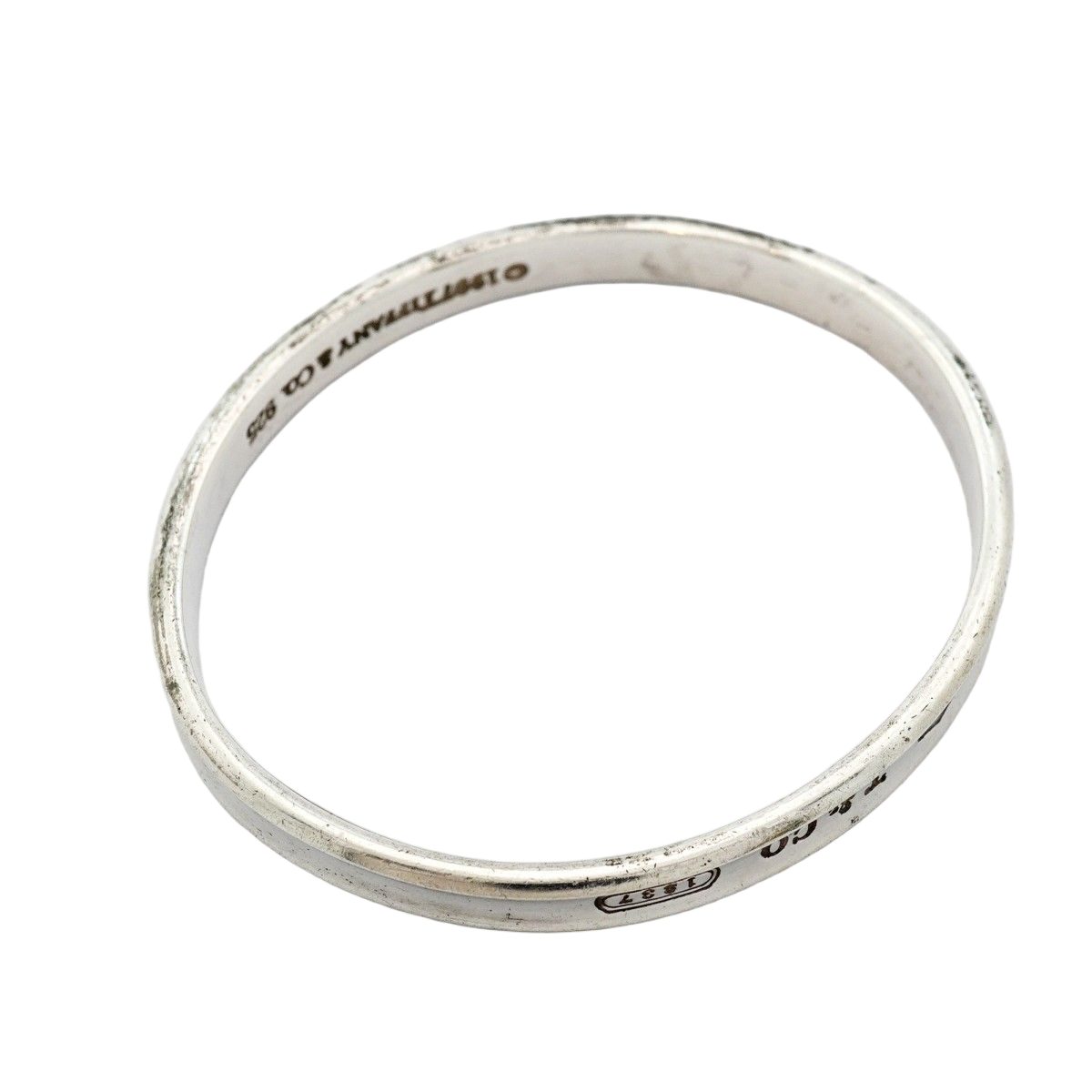Tiffany & Co Bangle Narrow 925 Sterling Silver Bracelet — view 2