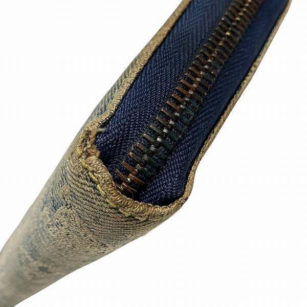 Louis Vuitton Monogram Denim Zippy Wallet M95341 Round Zipper Long Wallet Unisex