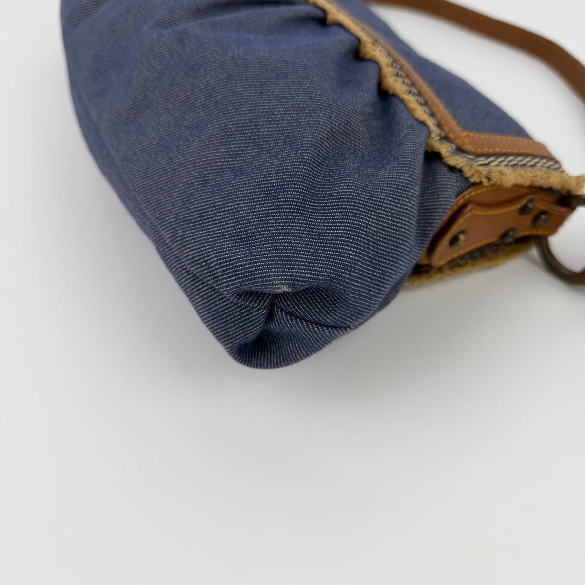Fendi Shoulder Bag Blue Denim Vintage — view 11