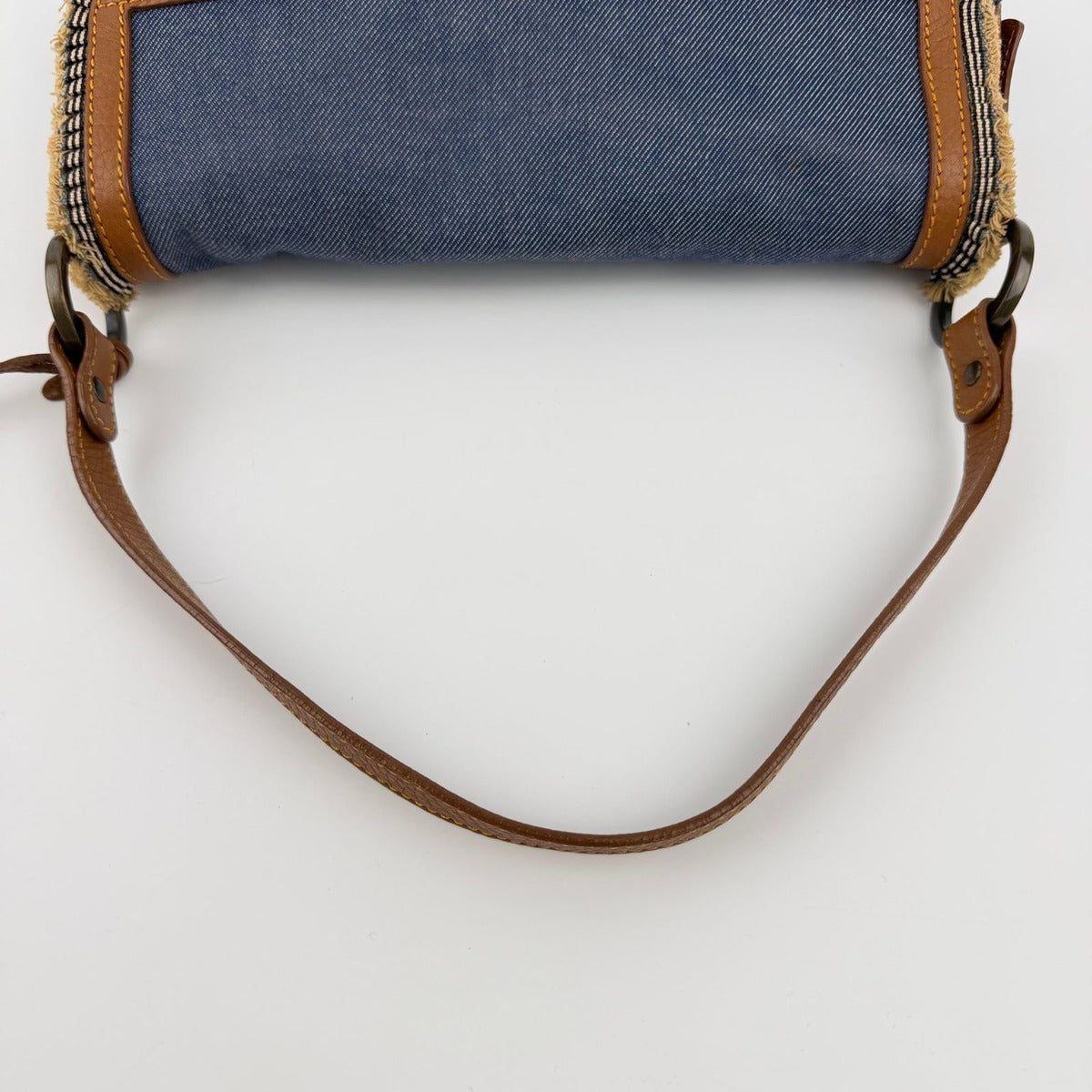 Fendi Shoulder Bag Blue Denim Vintage — view 12
