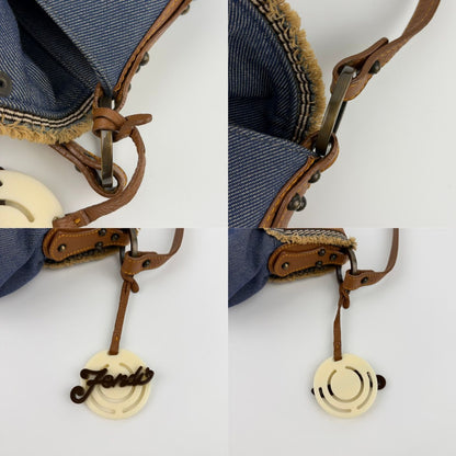 Fendi Shoulder Bag Blue Denim Vintage — view 15