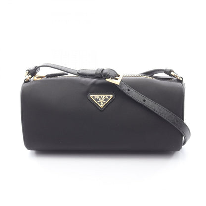 Prada Shoulder Bag Re-Nylon Pouch Tessuto Saffian Black