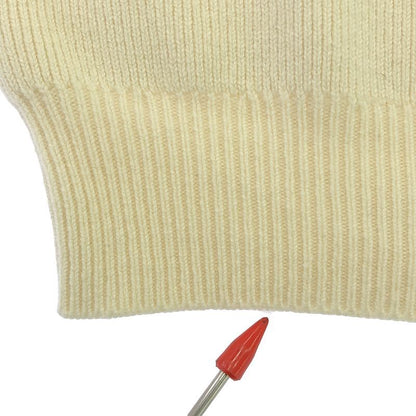 Bottega Veneta - Cashmere Blend Crew Neck Knitted Sweater - XL - Ivory - Women's